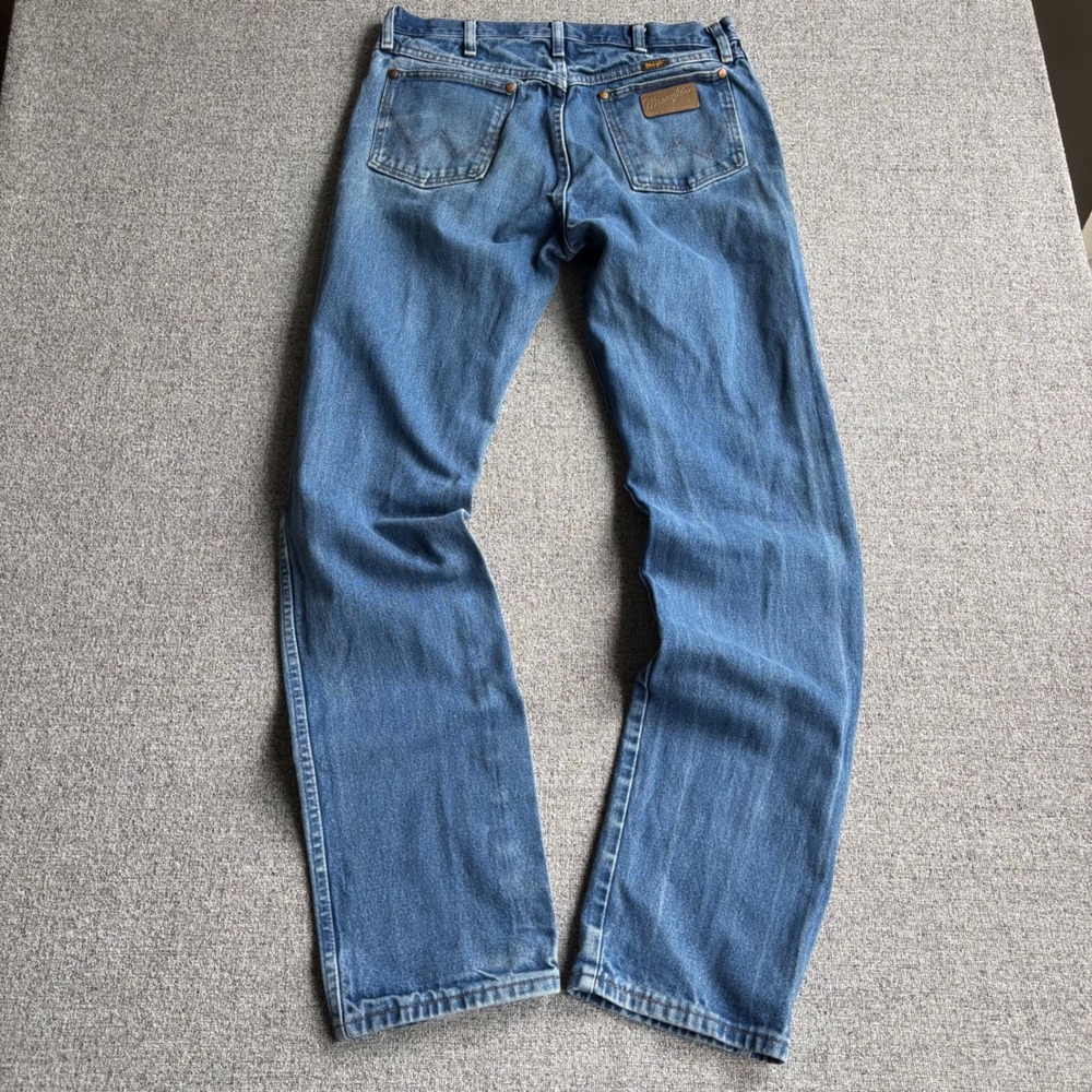 Wrangler Jeans Mens 33x36 13MWZ Cowboy Cut Blue Original Fit Straight Leg Denim